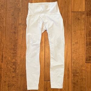 Lululemon White Crop Leggings Size 4